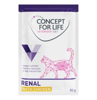 48x85g Concept for Life Veterinary Diet Renal csirke nedves macskatáp - Kisállat kiegészítők webáruház - állateledelek