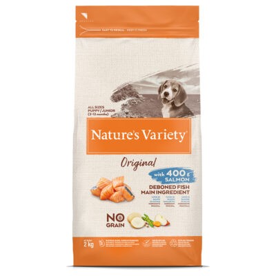 2x2g Nature's Variety Original No Grain Junior lazac száraz kutyatáp - Kisállat kiegészítők webáruház - állateledelek