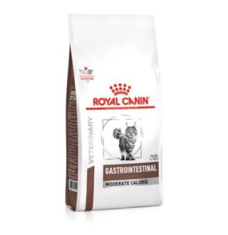 2x4kg Royal Canin Veterinary Gastrointestinal Moderate Calorie száraz macskatáp - Kisállat kiegészítők webáruház - állateledelek