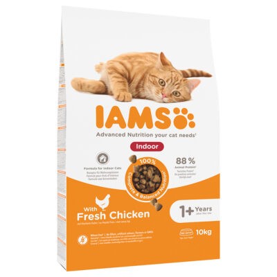 2x10kg Iams for Vitality száraz macskatáp- Adult Indoor csirke - Kisállat kiegészítők webáruház - állateledelek