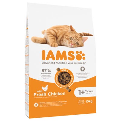 2x10kg Iams for Vitality száraz macskatáp- Adult csirke - Kisállat kiegészítők webáruház - állateledelek