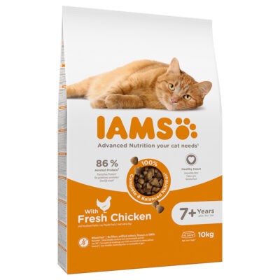 2x10kg IAMS Advanced Nutrition Senior Cat csirke száraz macskatáp - Kisállat kiegészítők webáruház - állateledelek