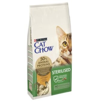 10kg PURINA Cat Chow Sterilised pulyka száraz macskatáp 13+2kg ingyen akcióban - Kisállat kiegészítők webáruház - állateledelek