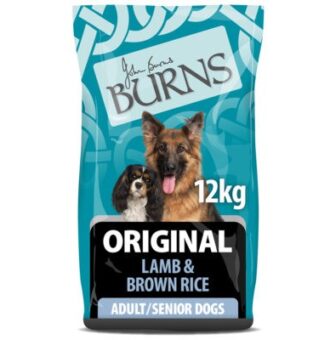 12kg Bárány és barna rizs felnőtt/senior Original Burns száraz kutyatáp - Kisállat kiegészítők webáruház - állateledelek