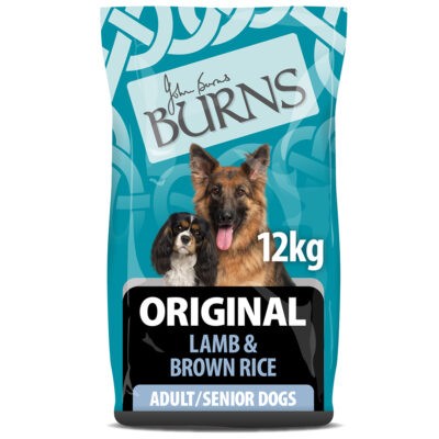 12kg Bárány és barna rizs felnőtt/senior Original Burns száraz kutyatáp - Kisállat kiegészítők webáruház - állateledelek