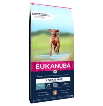 12kg Eukanuba Grain Free Adult Large Breed vad száraz kutyatáp óriási árengedménnyel - Kisállat kiegészítők webáruház - állateledelek