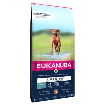 12kg Eukanuba Grain Free Adult Large Breed vad száraz kutyatáp - Kisállat kiegészítők webáruház - állateledelek