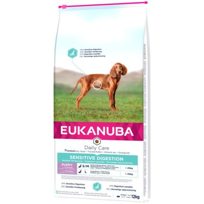 12kg Eukanuba Puppy Sensitive Digestion csirke és pulyka száraz kutyatáp - Kisállat kiegészítők webáruház - állateledelek