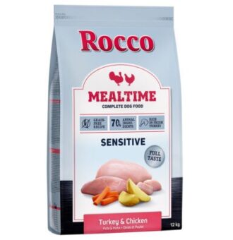 12kg Rocco Mealtime pulyka & csirke száraz kutyatáp 10% árengedménnyel - Kisállat kiegészítők webáruház - állateledelek