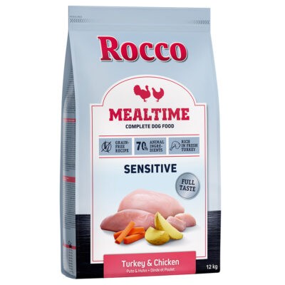 12kg Rocco Mealtime pulyka & csirke száraz kutyatáp 10% árengedménnyel - Kisállat kiegészítők webáruház - állateledelek
