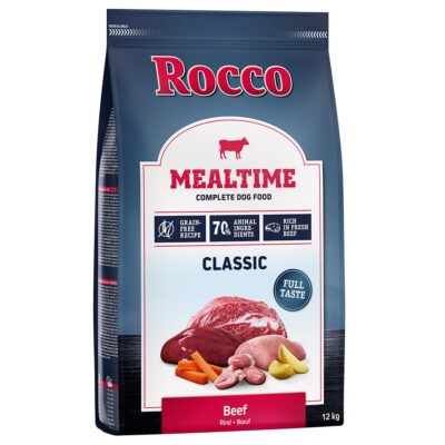 2x12kg Rocco Mealtime száraz kutyatáp- Marha - Kisállat kiegészítők webáruház - állateledelek