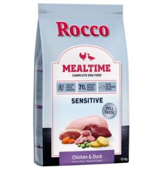 12kg Rocco Mealtime Sensitive csirke & kacsa száraz kutyatáp 10% árengedménnyel - Kisállat kiegészítők webáruház - állateledelek
