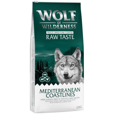2x12kg Wolf of Wilderness 'The Taste Of' száraz kutyatáp- The Taste Of The Mediterranean - Kisállat kiegészítők webáruház - állateledelek