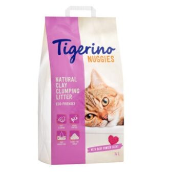 2x14 liter Tigerino Nuggies macskaalom babapúder illattal - Kisállat kiegészítők webáruház - állateledelek