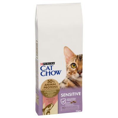 15kg PURINA Cat Chow Special Care Sensitive lazac száraz macskatáp - Kisállat kiegészítők webáruház - állateledelek