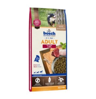 15kg bosch Adult bárány & rizs száraz kutyaeledel - Kisállat kiegészítők webáruház - állateledelek