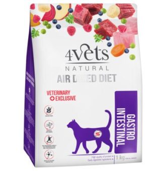 2x1kg 4Vets Natural Feline Gastro Intestinal száraz macskatáp - Kisállat kiegészítők webáruház - állateledelek