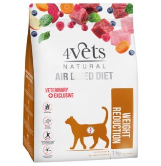 2x1kg 4Vets Natural Feline Weight Reduction száraz macskatáp - Kisállat kiegészítők webáruház - állateledelek