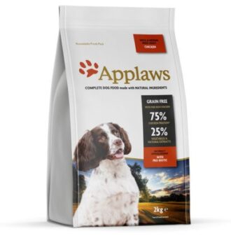 2x2kg Applaws Adult Small & Medium Breed csirke száraz kutyatáp - Kisállat kiegészítők webáruház - állateledelek