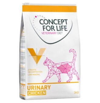 3kg Concept for Life Veterinary Diet Urinary száraz macskatáp - Kisállat kiegészítők webáruház - állateledelek