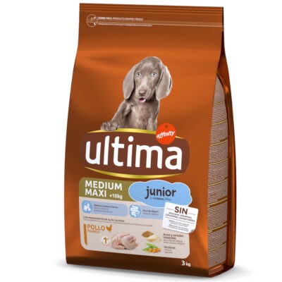 2x3kg Ultima Medium/Maxi Junior csirke száraz kutyatáp - Kisállat kiegészítők webáruház - állateledelek
