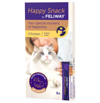 30 stick (kb. 450g) Feliway Happy Snack csirke macskasnack - Kisállat kiegészítők webáruház - állateledelek