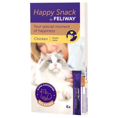 30 stick (kb. 450g) Feliway Happy Snack csirke macskasnack - Kisállat kiegészítők webáruház - állateledelek
