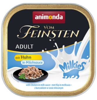 36x100g animonda Vom Feinsten Adult Milkies Csirke tejes szószban nedves macskatáp - Kisállat kiegészítők webáruház - állateledelek