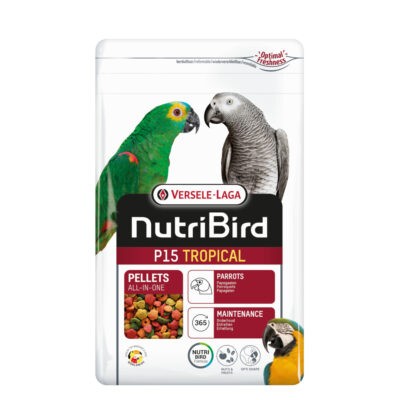 3kg Versele-Laga  Nutribird P15 Tropical papagájeledel - Kisállat kiegészítők webáruház - állateledelek