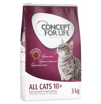 3x3kg Concept for Life All Cats 10+ száraz macskatáp - Kisállat kiegészítők webáruház - állateledelek