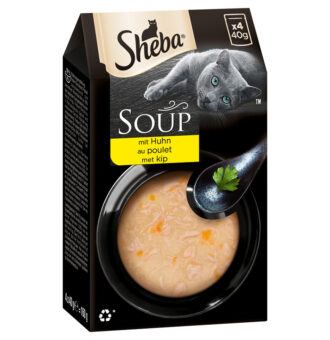 80x40g Sheba Classic Soup csirke nedves macskatáp - Kisállat kiegészítők webáruház - állateledelek
