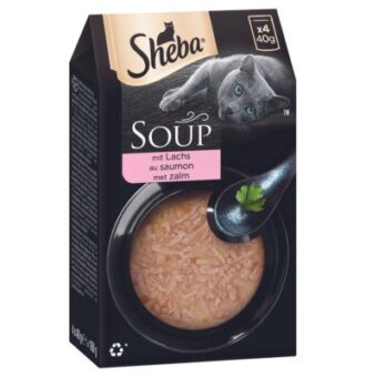 80x40g Sheba Classic Soup lazac nedves macskatáp - Kisállat kiegészítők webáruház - állateledelek