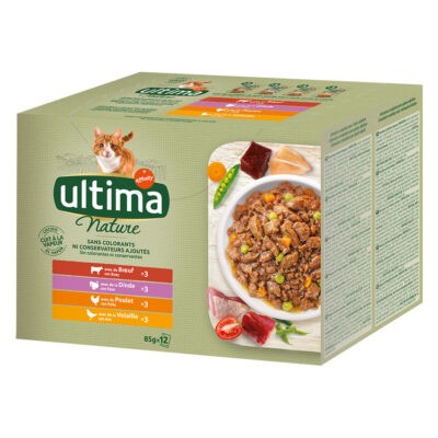 96x85g Ultima Cat Nature húsvariáció (marhahús