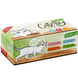 96x100g Vegyes csomag Catessy falatok szószban nedves macskatáp - Kisállat kiegészítők webáruház - állateledelek