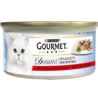 24x85g Gourmet Diamant Filé természetes borjúhússal nedves macskatáp - Kisállat kiegészítők webáruház - állateledelek
