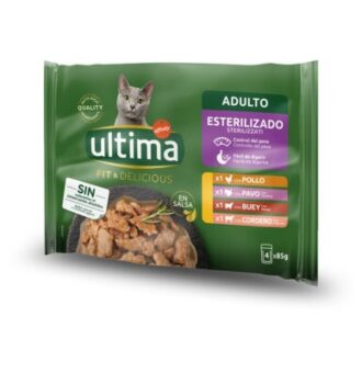 96x85g Ultima Cat Sterilized Hús-változatok nedves macskatáp 20% kedvezménnyel! - Kisállat kiegészítők webáruház - állateledelek