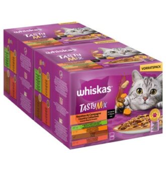 48x85g Whiskas Tasty Mix vidéki válogatás szószban nedves macskatáp - Kisállat kiegészítők webáruház - állateledelek