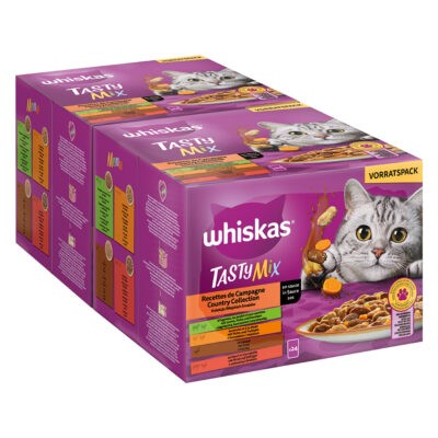 48x85g Whiskas Tasty Mix vidéki válogatás szószban nedves macskatáp - Kisállat kiegészítők webáruház - állateledelek