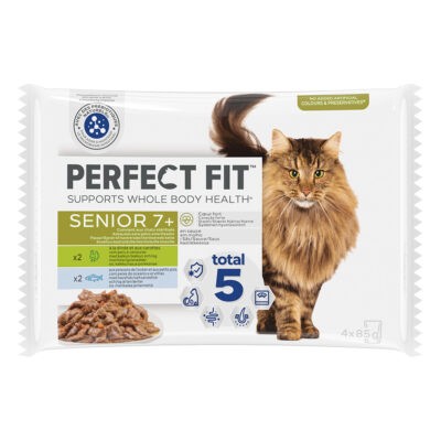 52x85g Perfect Fit Sterilise Senior vegyes csomag nedves macskatáp - Kisállat kiegészítők webáruház - állateledelek