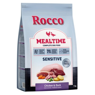 5x1kg Rocco Mealtime Sensitive - csirke & kacsa száraz kutyatáp - Kisállat kiegészítők webáruház - állateledelek
