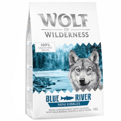 5x1kg Wolf of Wilderness Mini "Blue River" - lazac száraz kutyatáp - Kisállat kiegészítők webáruház - állateledelek