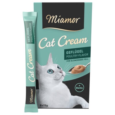 66x15g Miamor Cat Cream szárnyaskrém macskasnack - Kisállat kiegészítők webáruház - állateledelek