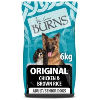 6kg csirke és barna rizs Adult & Senior Original Burns száraz kutyatáp - Kisállat kiegészítők webáruház - állateledelek