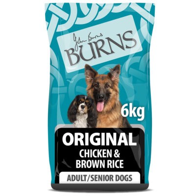 6kg csirke és barna rizs Adult & Senior Original Burns száraz kutyatáp - Kisállat kiegészítők webáruház - állateledelek