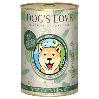 6x 400g Dog's Love Insect nedves kutyatáp - Kisállat kiegészítők webáruház - állateledelek
