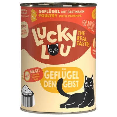 24x400g Lucky Lou Adult nedves macskatáp - Kisállat kiegészítők webáruház - állateledelek