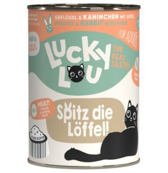 24x400g Lucky Lou Adult nedves macskatáp - Kisállat kiegészítők webáruház - állateledelek