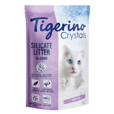 6x5l Tigerino Crystals macskaalom- XXL - Kisállat kiegészítők webáruház - állateledelek