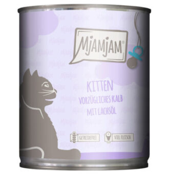24x200g MjAMjAM Kitten gazdaságos csomag - Finom borjú lazacolajjal nedves macskatáp - Kisállat kiegészítők webáruház - állateledelek