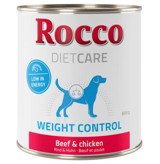 12x800g Rocco Diet Care Weight Control marha & csirke nedves kutyatáp - Kisállat kiegészítők webáruház - állateledelek